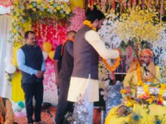 खैरागढ़ में श्रीमद् भागवत कथा में शामिल हुए जिला पंचायत उपाध्यक्ष विक्रांत सिंह