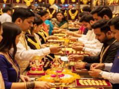 “रेकॉर्ड पर पहुंचने के बाद धड़ाम हुई चांदी, सोना भी आया नीचे, शादियों के सीजन में जानिए नया रेट”