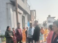 महापौर मधुसूदन यादव का नवागांव, मोतीपुर एवं रामनगर में निरीक्षण, मदरसा रोड निर्माण के लिए भूमिपूजन