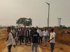 नर्सिंग छात्रों के प्रदर्शन को जोगी कांग्रेस नेता समसुल का समर्थन, आयुष विश्वविद्यालय का घेराव