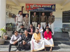 डोंगरगढ़ पुलिस ने गांजा नशेड़ियों पर कसा शिकंजा, 8 गिरफ्तार