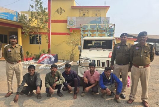 थाना डोंगरगांव पुलिस ने गौवंश तस्करी रोकते हुए 5 आरोपियों को किया गिरफ्तार
