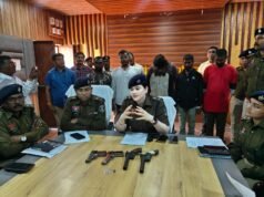 पिस्टल और कट्टा दिखाकर लोगों को धमकाने वाले 7 बदमाश गिरफ्तार, भारी मात्रा में हथियार बरामद