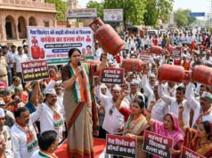 राजस्थान: देश में LPG के मामले पर भड़की कांग्रेस, कहा- गैस संकट के बीच व्यापारियों के बिजली बिल हों माफ…