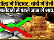 कीमती धातुओं में उतार-चढ़ाव, चांदी में बढ़त और सोने में गिरावट’