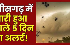 छत्तीसगढ़ में अगले 5 दिन बारिश के आसार, गरज-चमक और अंधड़ चलने की संभावना; IMD ने जारी…