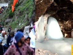 पवित्र अमरनाथ यात्रा का आज आठवां दिन श्रद्धालुओं ने गुफा मंदिर में पूजा…