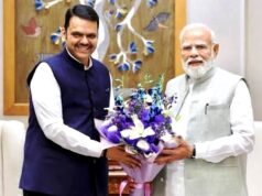 महाराष्ट्र के मुख्यमंत्री देवेंद्र फडणवीस ने नई दिल्ली में प्रधानमंत्री नरेंद्र मोदी से मुलाकात…