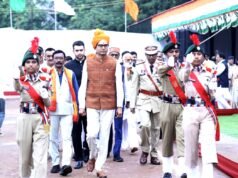 वित्त मंत्री श्री ओपी चौधरी ने रायगढ़ में किया ध्वजारोहण…