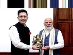 राघव चड्ढा ने PM मोदी को भेंट की गणेश प्रतिमा…