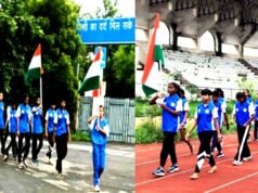 cg” खेलो इंडिया स्टेट सेंटर ऑफ एक्सीलेंस में गूंजा देशभक्ति का जज्बा, निकली तिरंगा यात्रा…”