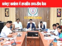 कलेक्टर ने साप्ताहिक समय-सीमा बैठक में विभागीय कार्यों की समीक्षा की…
