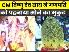 “विराजे विघ्नहर्ता के किए दर्शन-पूजन, प्रदेश की सुख-समृद्धि और खुशहाली की कामना… मुख्यमंत्री श्री विष्णु देव साय”