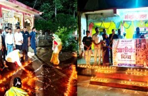 एक लाख से अधिक दीपों से जगमगाया राजनांदगांव, मोदीमय हुआ शहर…